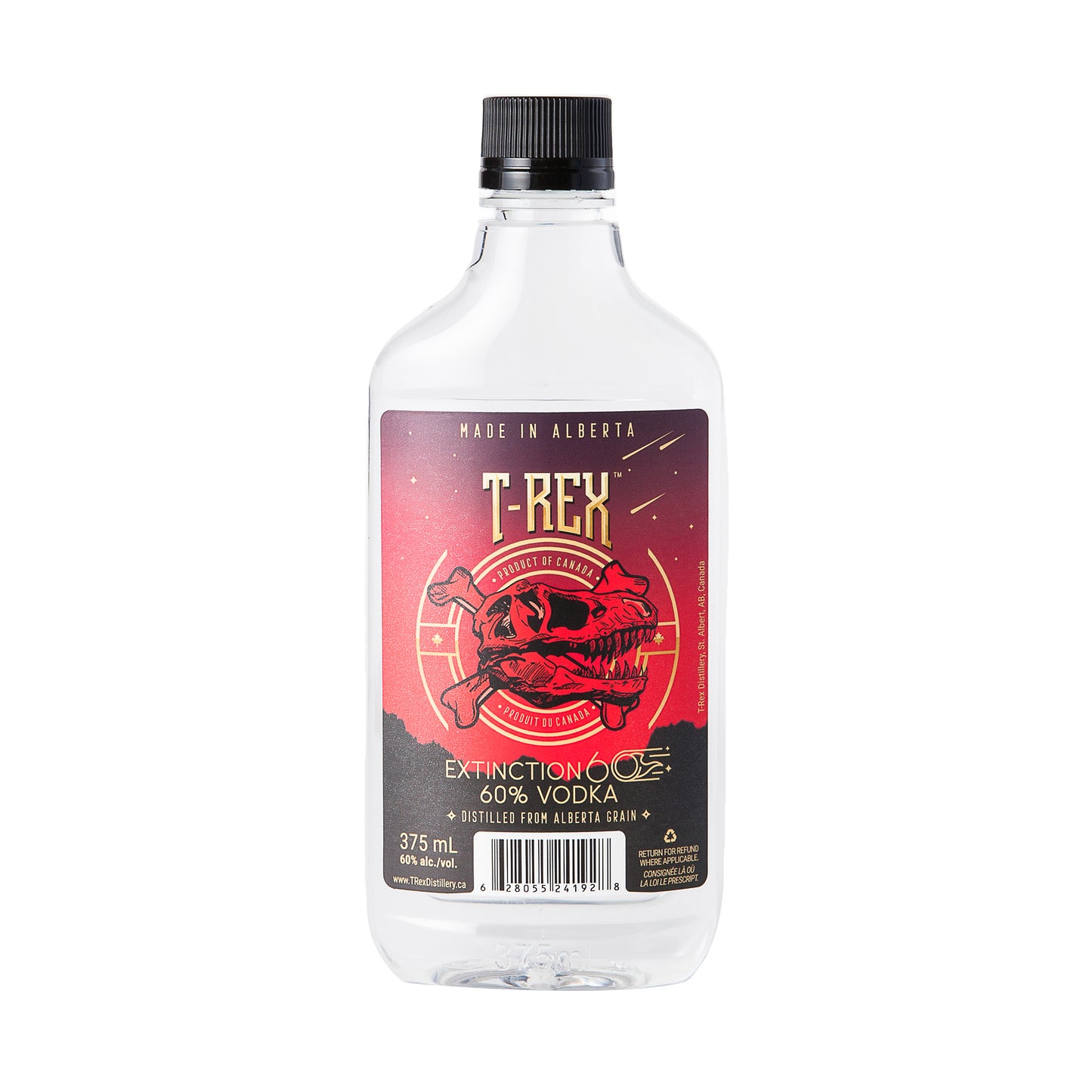 T-Rex Extinction60 Vodka 375mL, 60% alc./vol.